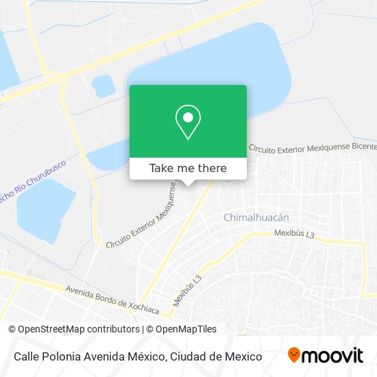 Mapa de Calle Polonia Avenida México