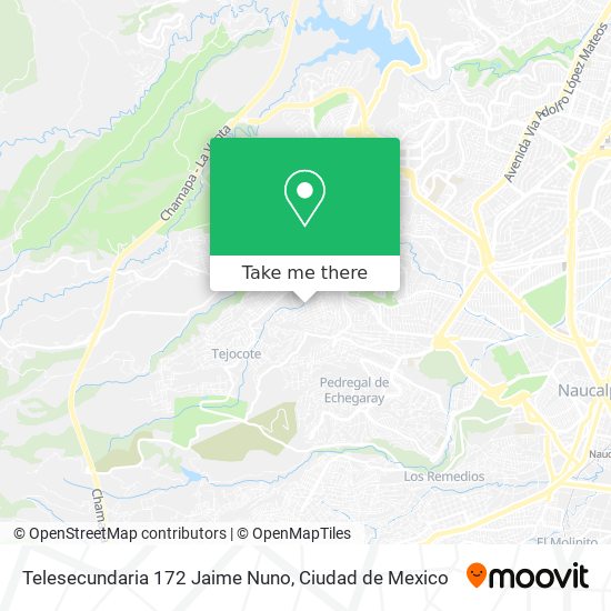 Mapa de Telesecundaria 172 Jaime Nuno