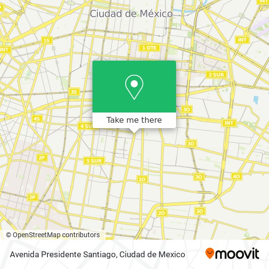 Mapa de Avenida Presidente Santiago