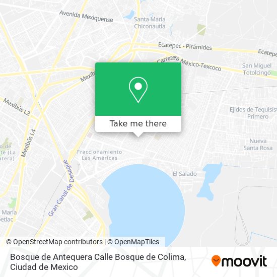 Bosque de Antequera Calle Bosque de Colima map