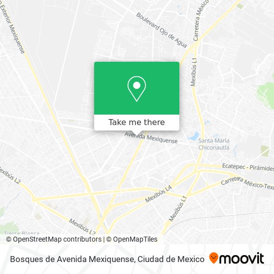 Bosques de Avenida Mexiquense map