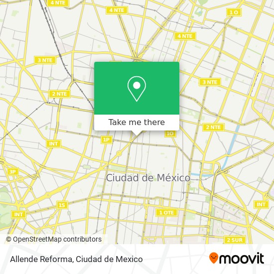 Allende Reforma map