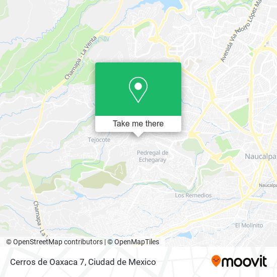 Cerros de Oaxaca 7 map