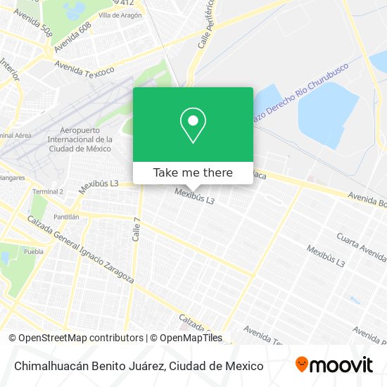 Chimalhuacán Benito Juárez map