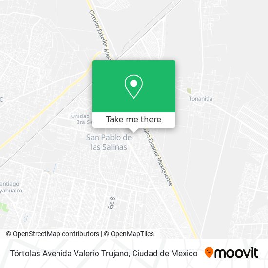 Mapa de Tórtolas Avenida Valerio Trujano