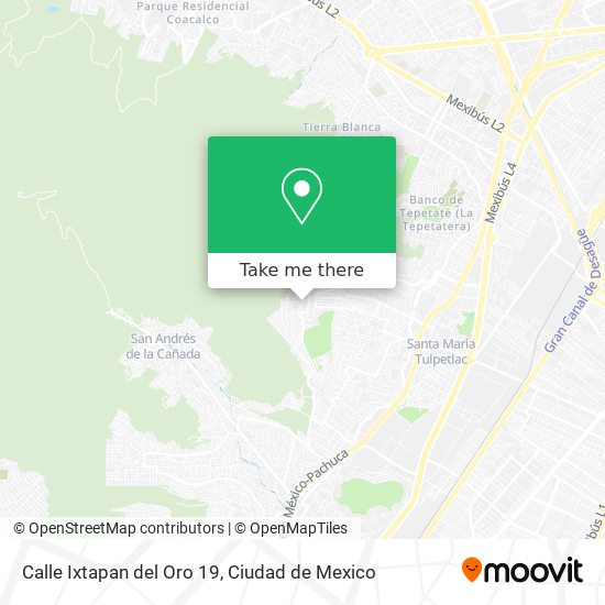 Mapa de Calle Ixtapan del Oro 19