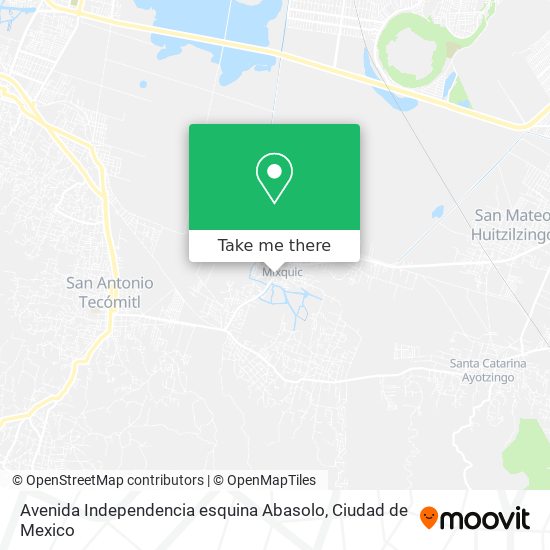 Avenida Independencia esquina Abasolo map