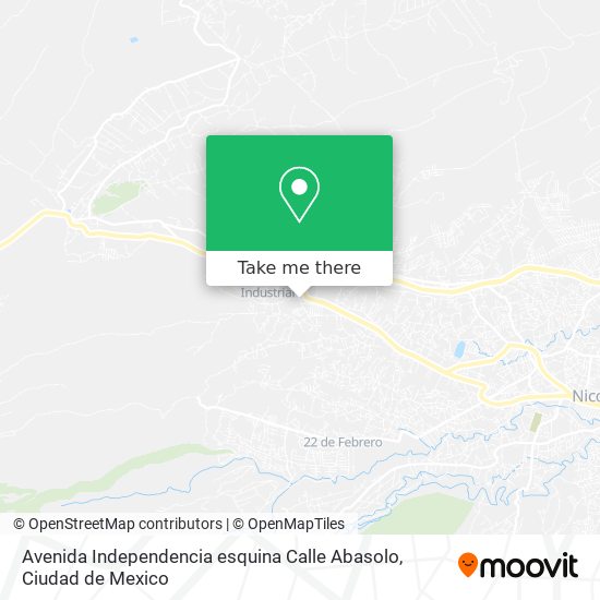 Mapa de Avenida Independencia esquina Calle Abasolo