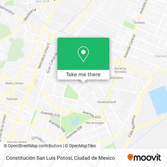 Mapa de Constitución San Luis Potosí