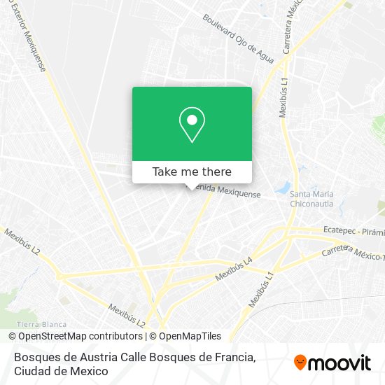 Bosques de Austria Calle Bosques de Francia map