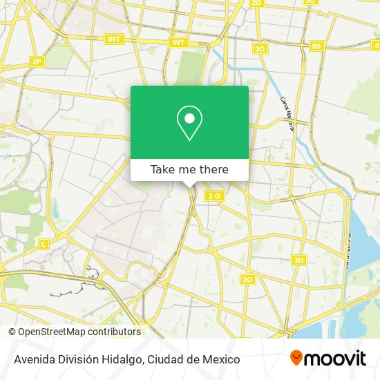 Mapa de Avenida División Hidalgo