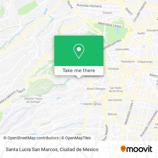 Mapa de Santa Lucía San Marcos