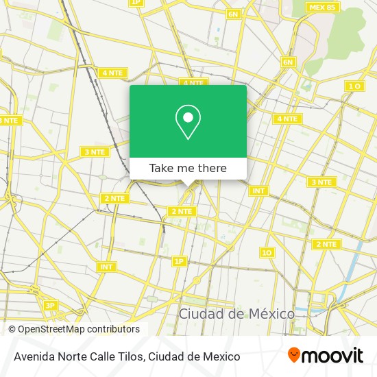 Avenida Norte Calle Tilos map