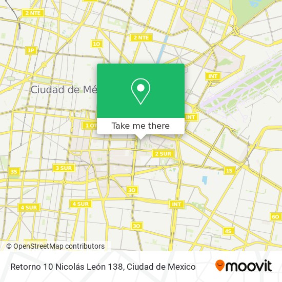 Retorno 10 Nicolás León 138 map