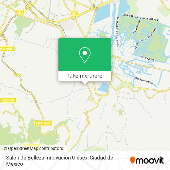 Mapa de Salón de Belleza Innovación Unisex