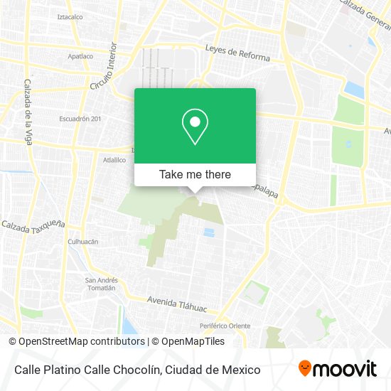 Mapa de Calle Platino Calle Chocolín
