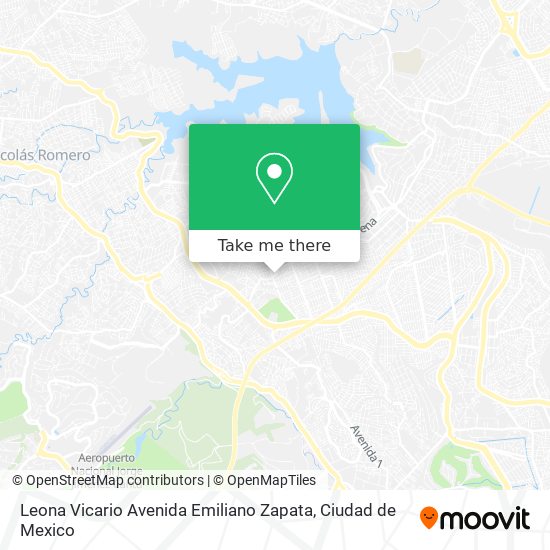 Leona Vicario Avenida Emiliano Zapata map