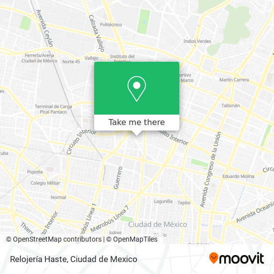 Relojería Haste map