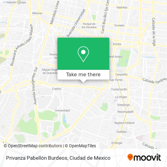 Mapa de Privanza Pabellón Burdeos