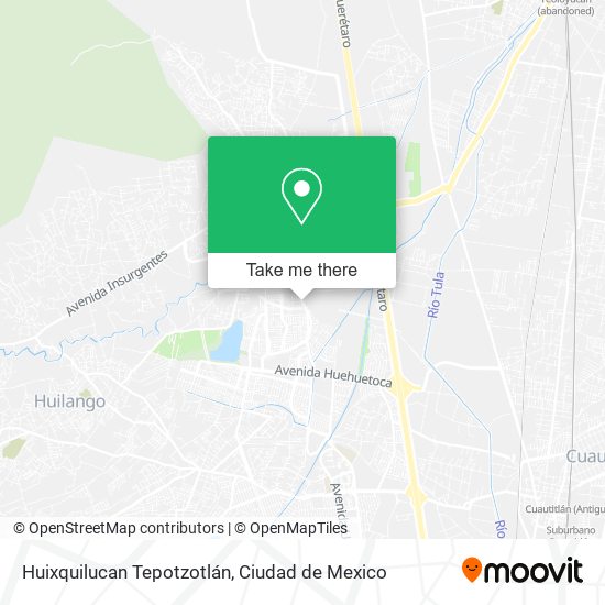 Huixquilucan Tepotzotlán map