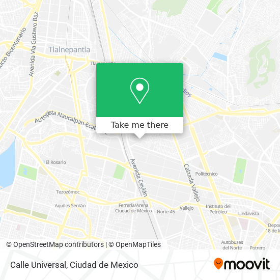 Calle Universal map