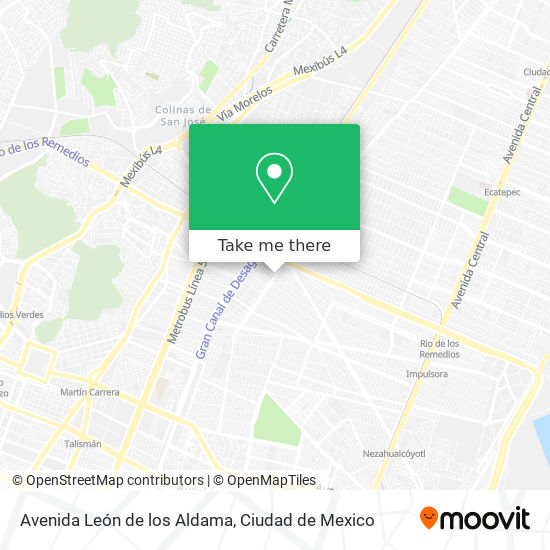 Avenida León de los Aldama map