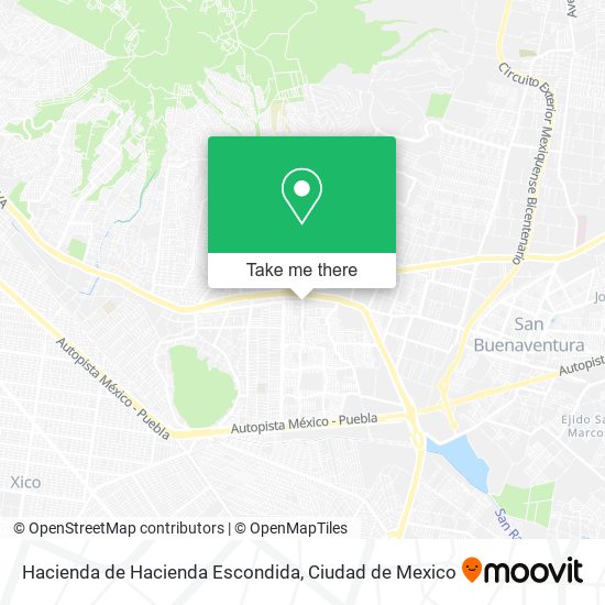 Hacienda de Hacienda Escondida map