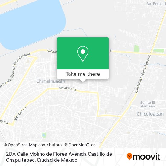How to get to 2DA Calle Molino de Flores Avenida Castillo de Chapultepec in  Atenco by Bus?