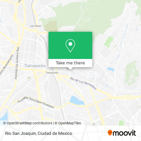 Río San Joaquín map