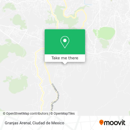 Granjas Arenal map