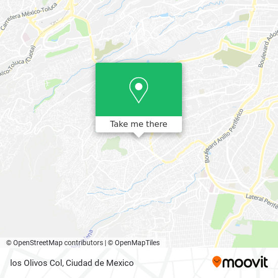 los Olivos Col map