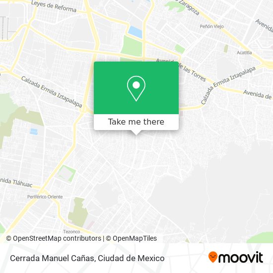 Mapa de Cerrada Manuel Cañas
