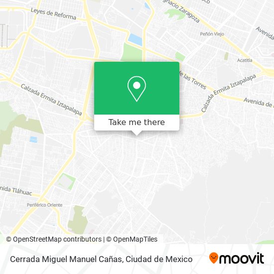 Cerrada Miguel Manuel Cañas map