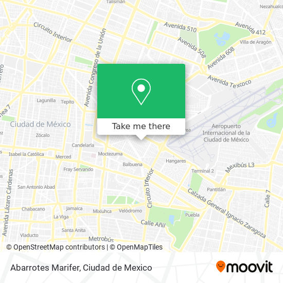 Abarrotes Marifer map