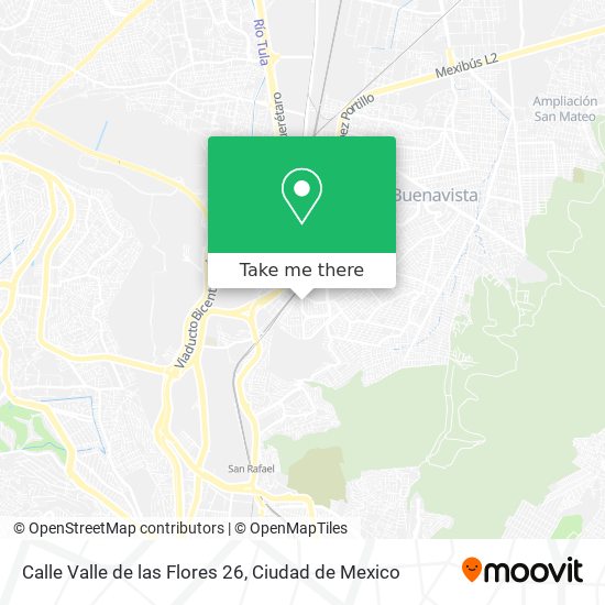 Mapa de Calle Valle de las Flores 26