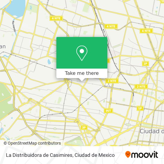 La Distribuidora de Casimires map