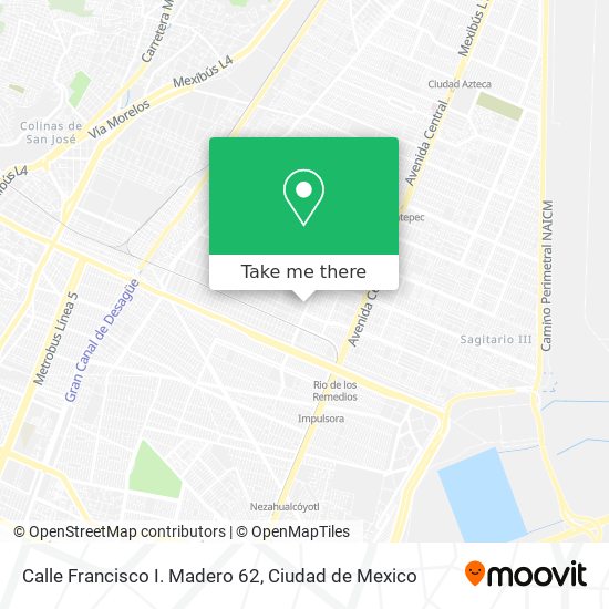 Mapa de Calle Francisco I. Madero 62