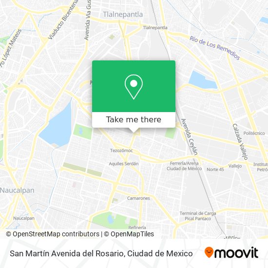 San Martín Avenida del Rosario map