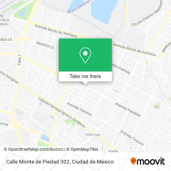 Mapa de Calle Monte de Piedad 302