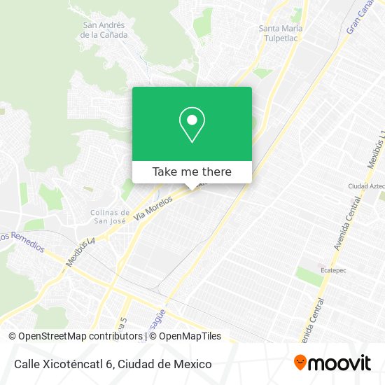 Mapa de Calle Xicoténcatl 6