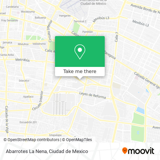 Abarrotes La Nena map