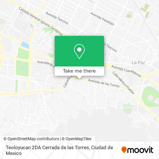 Teoloyucan 2DA Cerrada de las Torres map