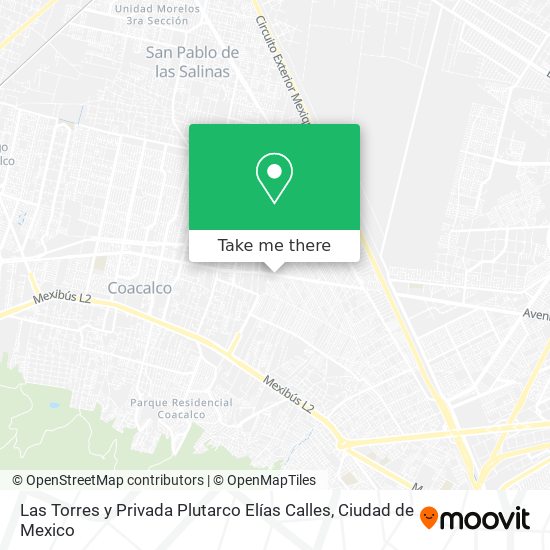 Las Torres y Privada Plutarco Elías Calles map