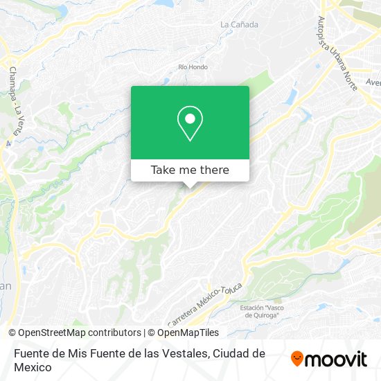 Fuente de Mis Fuente de las Vestales map