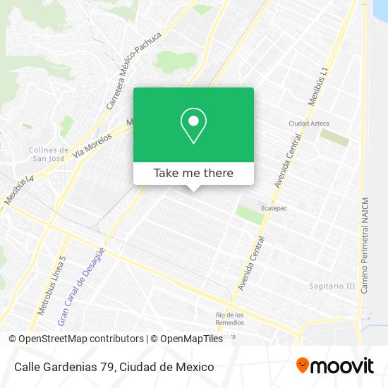 Mapa de Calle Gardenias 79