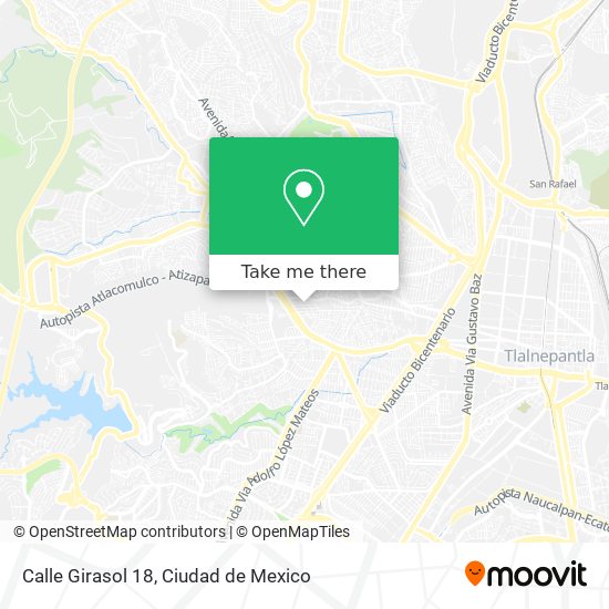 Mapa de Calle Girasol 18