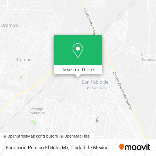 Escritorio Publico El Reloj Mx map