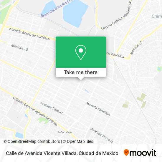 Mapa de Calle de Avenida Vicente Villada