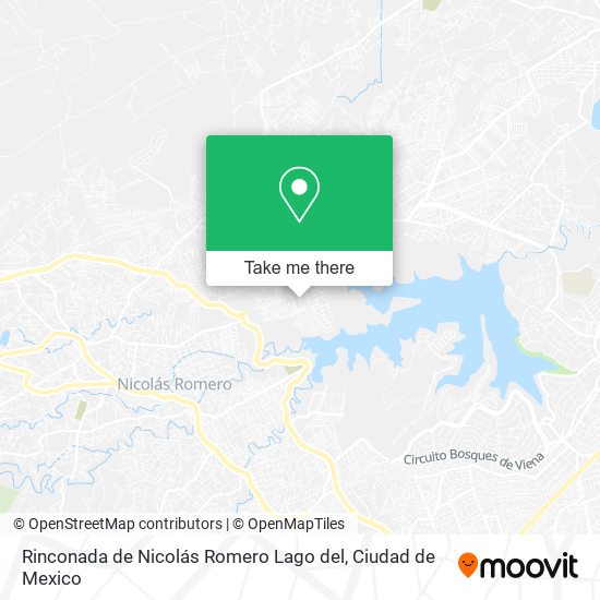 Mapa de Rinconada de Nicolás Romero Lago del