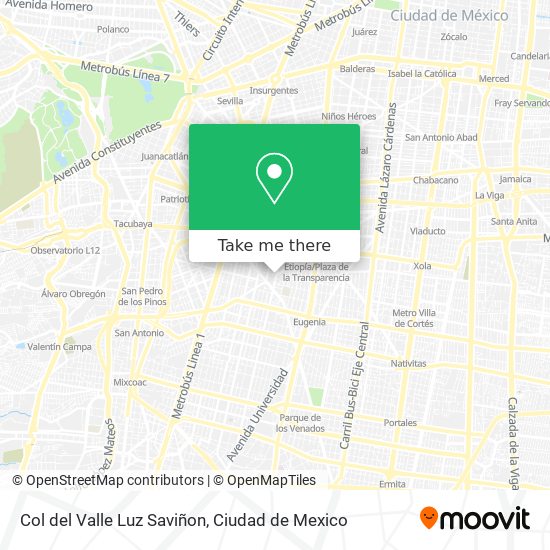 Col del Valle Luz Saviñon map